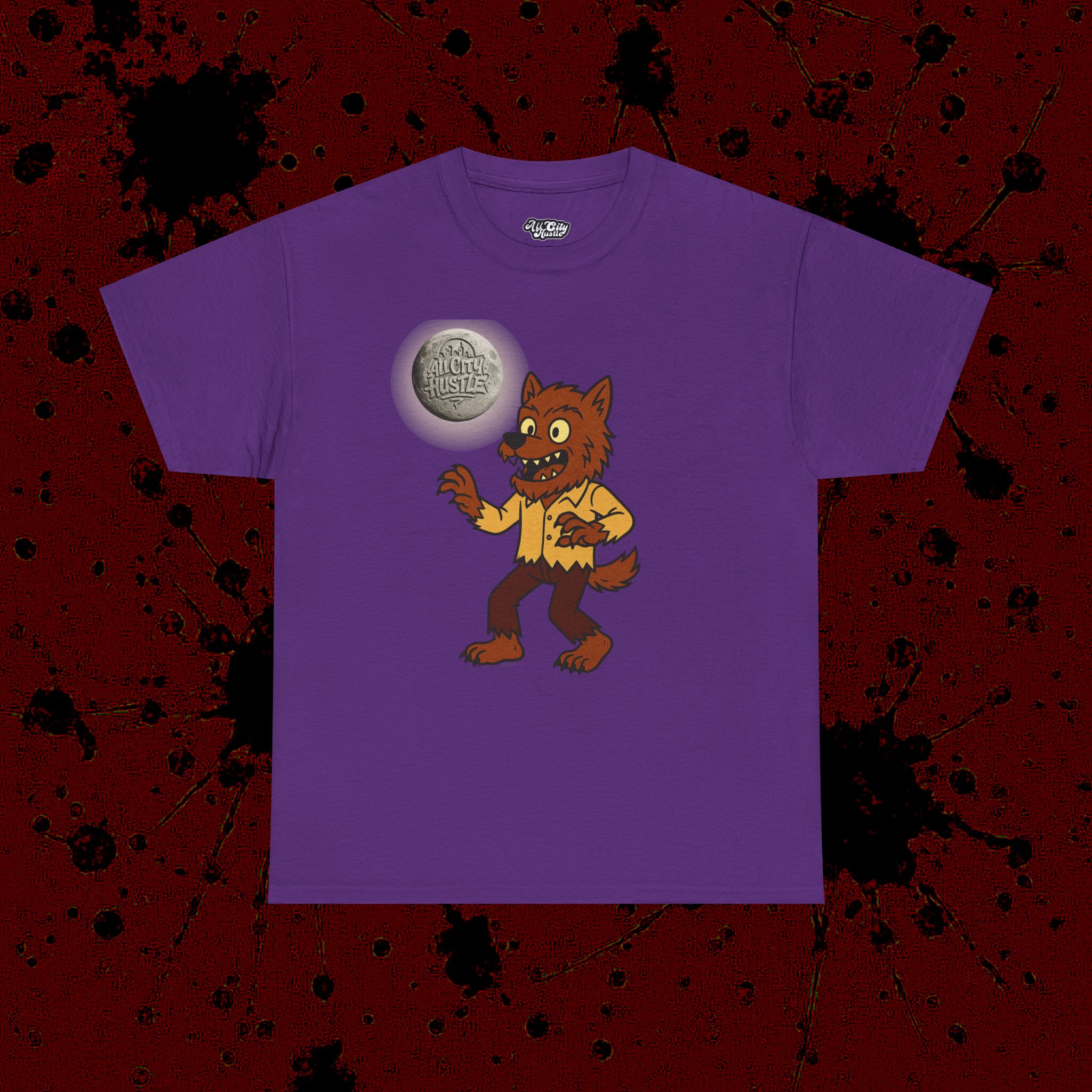 MONSTER8 Unisex Heavy Cotton Tee | Cool Casual Wear, Perfect for Horror Fans, Gift for Kids, Unique Graphic T-Shirt, Fun Dark Theme - Image 3