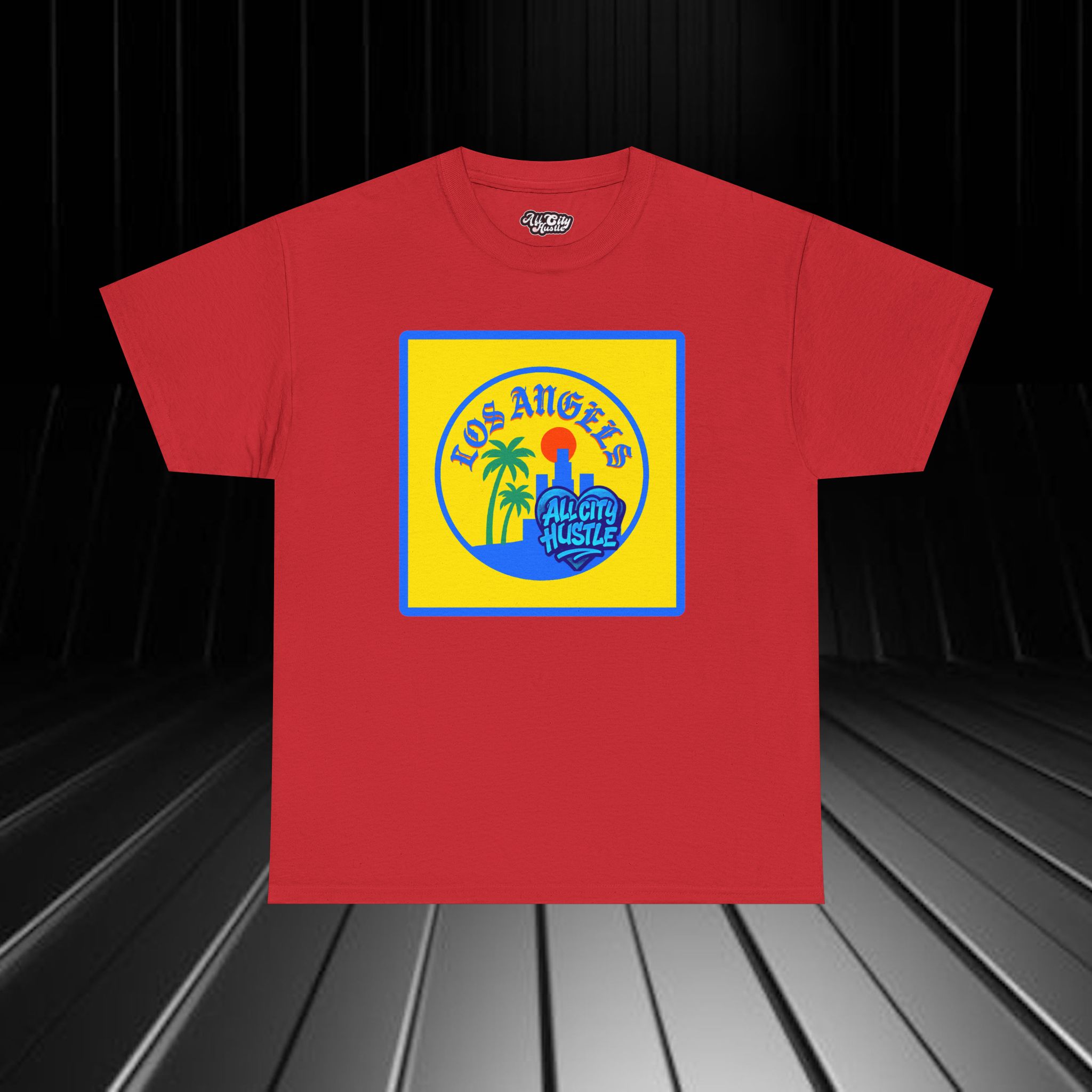 ACHLA3 Los Angeles Unisex Heavy Cotton Tee, Vintage LA Shirt, California T-Shirt, Beachwear, Summer Casual Tee Shirt - Image 9