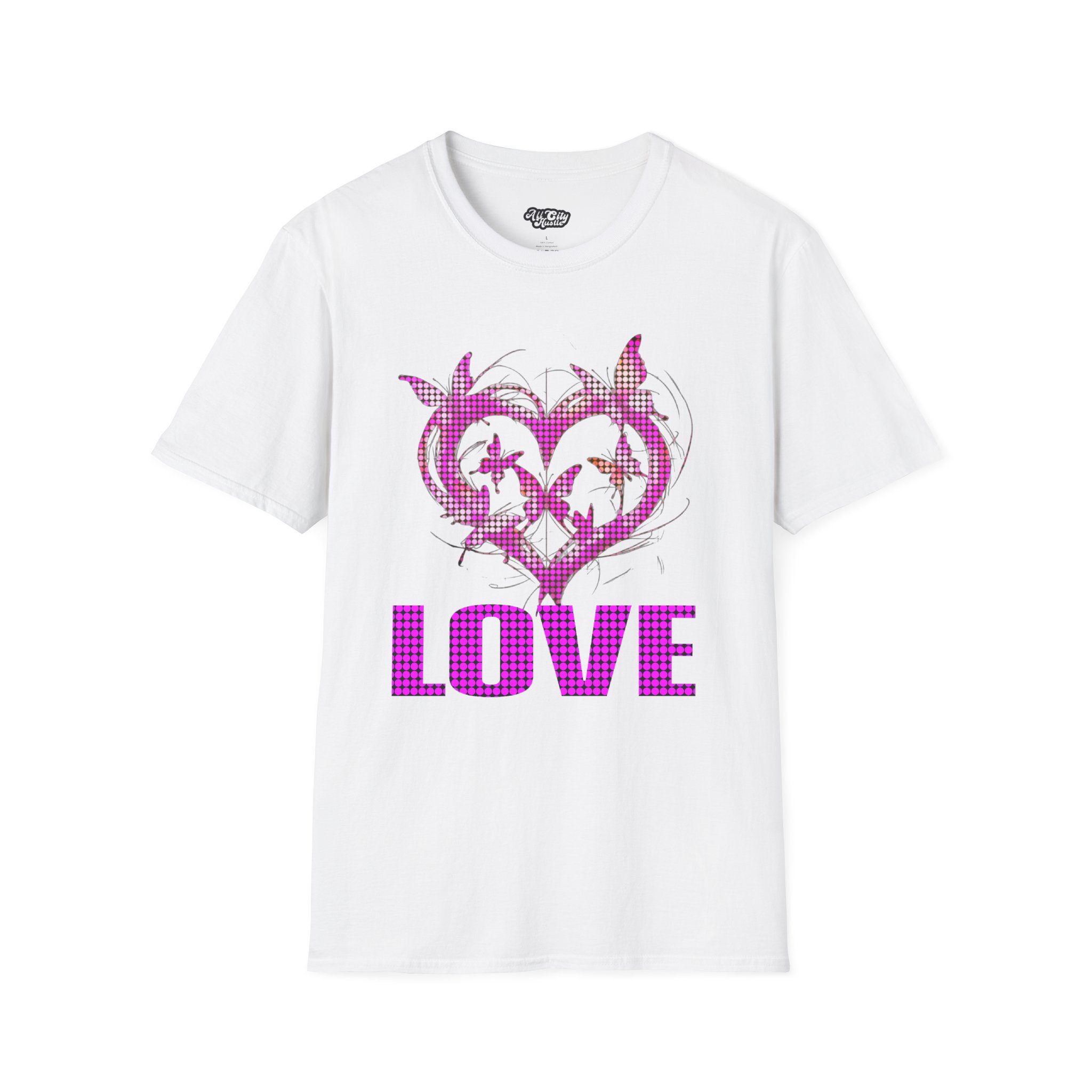 Romantic Heart Love ART1 T-Shirt | Cute Graphic Tee for Couples, Gifts for Her, Valentine's Day, Anniversary, Everyday Wear - Image 4
