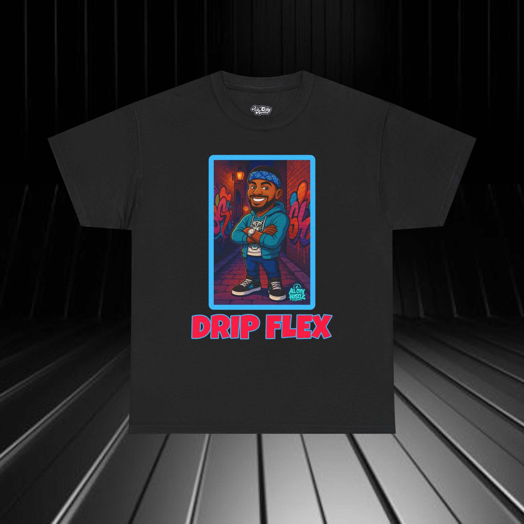 GANGSTER25 City Hood Inspired Unisex Heavy Cotton Tee, Graphic Tee for Comic Lovers, Casual Wear, Birthday Gift, Gift for Friends - Image 4