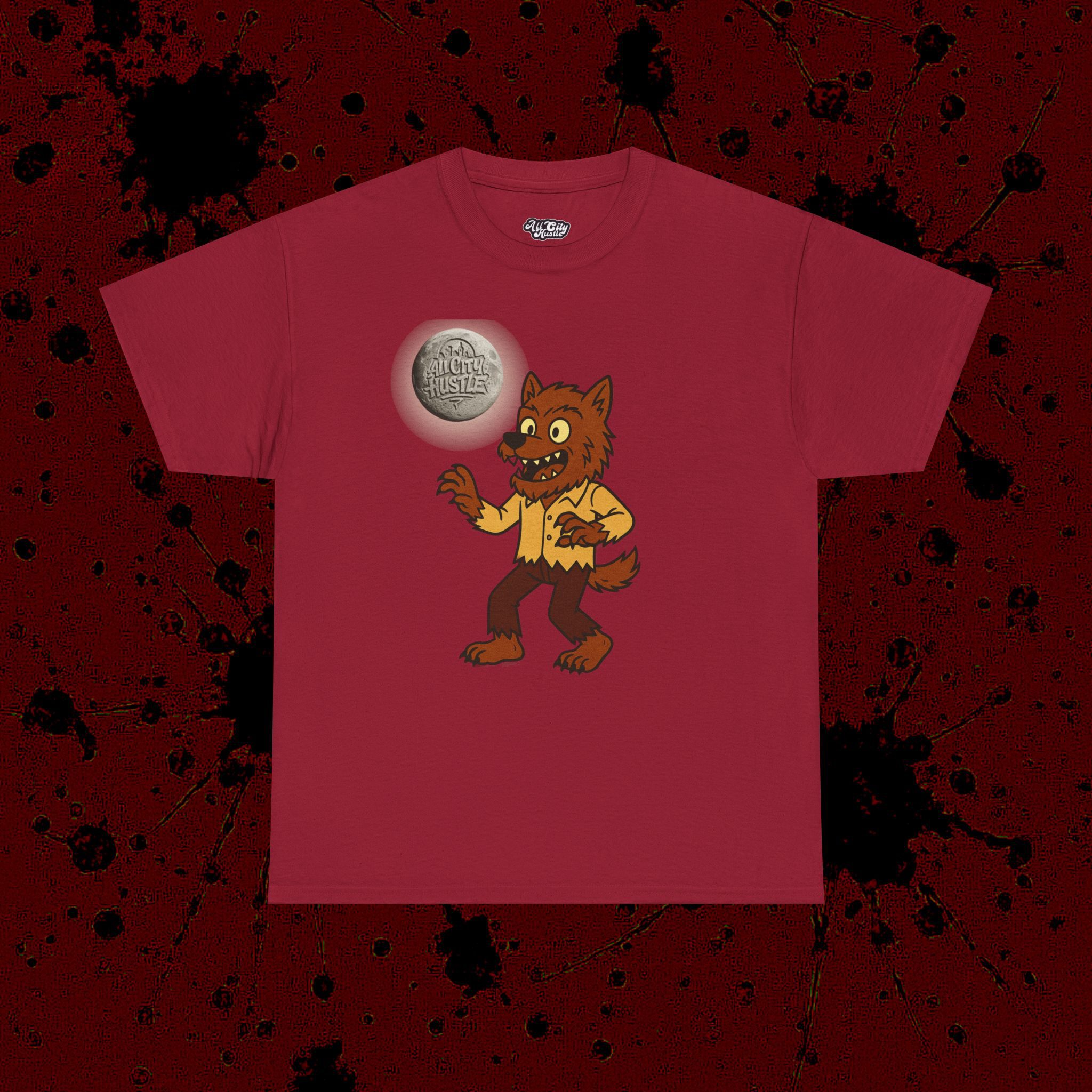 MONSTER8 Unisex Heavy Cotton Tee | Cool Casual Wear, Perfect for Horror Fans, Gift for Kids, Unique Graphic T-Shirt, Fun Dark Theme - Image 2