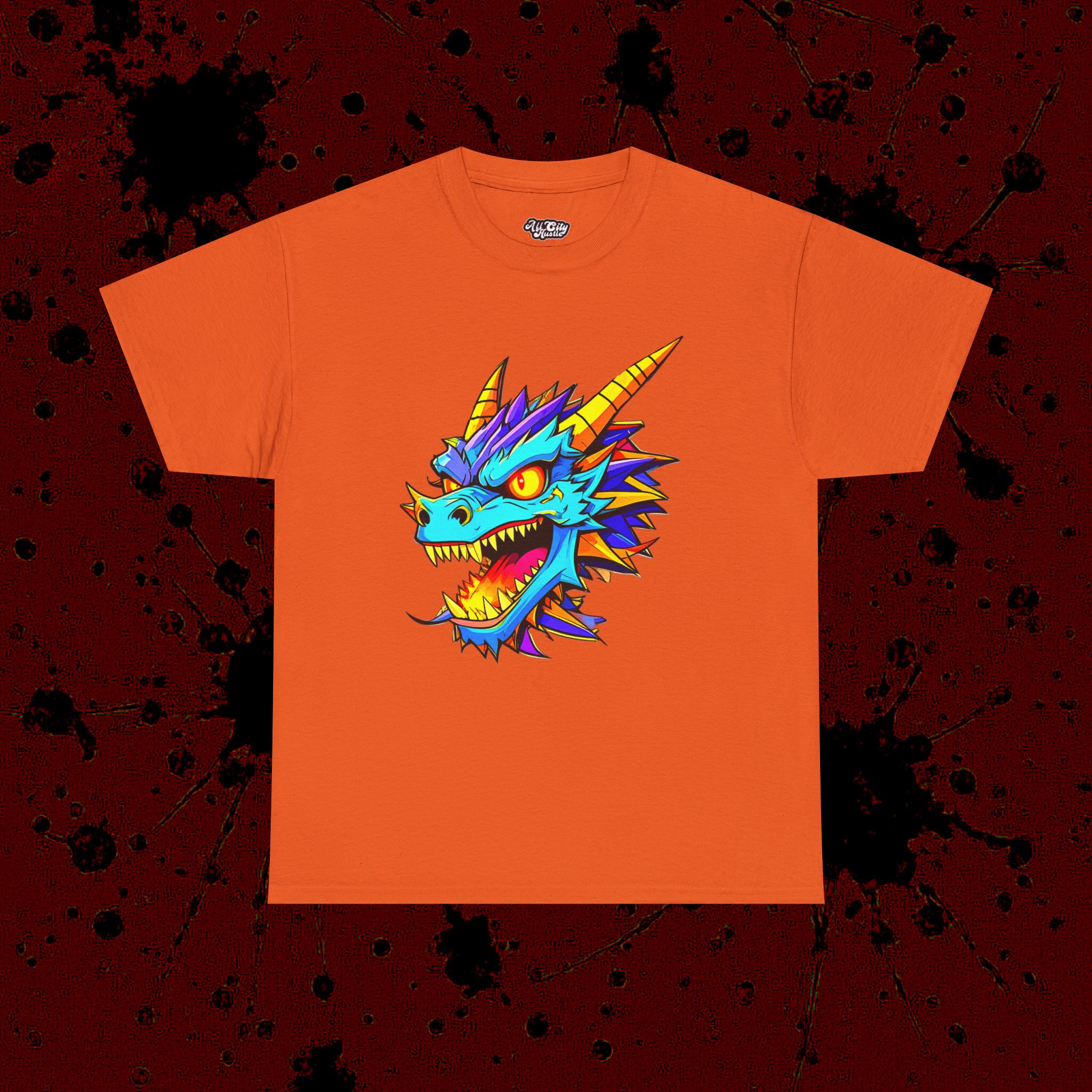 MONSTER4 Unisex Heavy Cotton Tee | Cool Casual Wear, Perfect for Horror Fans, Gift for Kids, Unique Graphic T-Shirt, Fun Dark Theme - Image 6