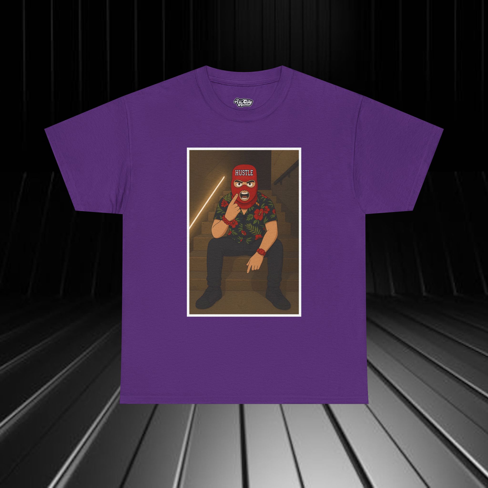 GANGSTER29 City Hood Inspired Unisex Heavy Cotton Tee, Graphic Tee for Comic Lovers, Casual Wear, Birthday Gift, Gift for Friends - Image 3