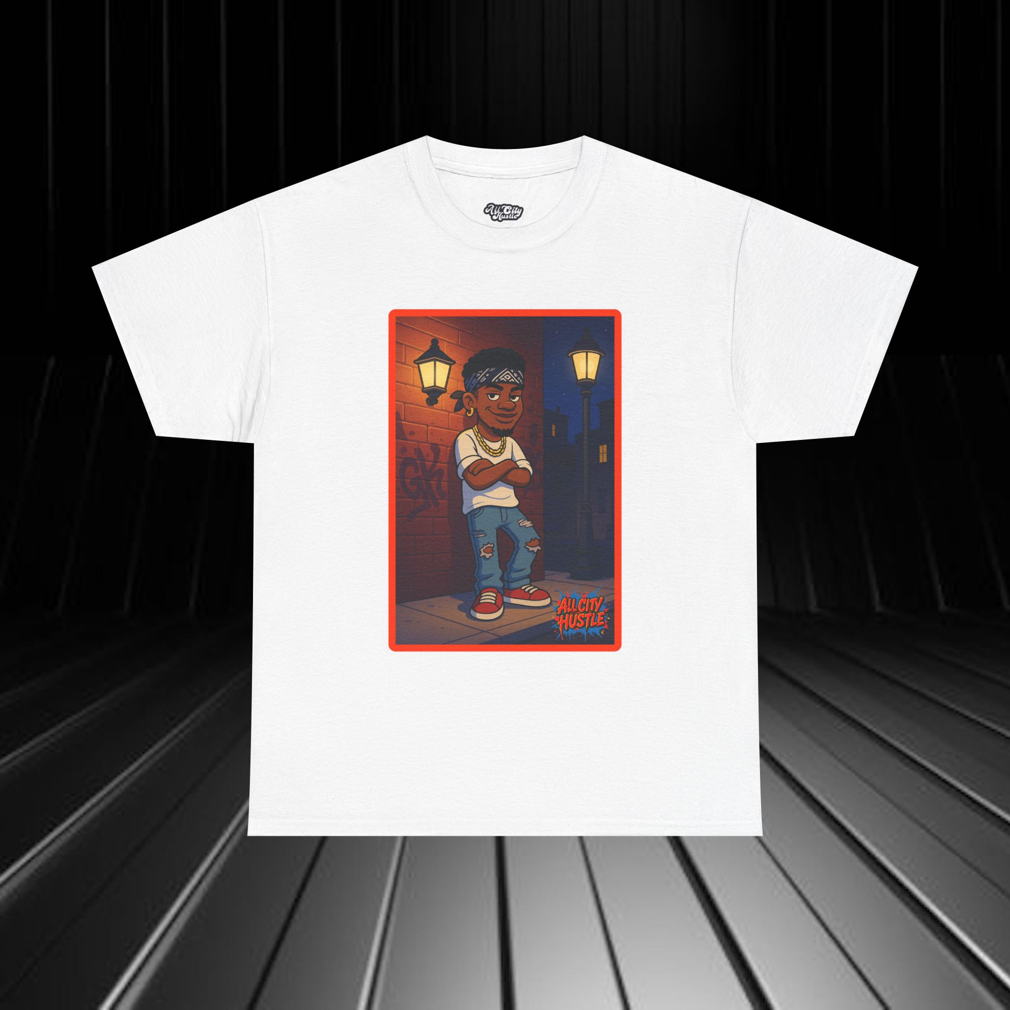 GANGSTER32 City Hood Inspired Unisex Heavy Cotton Tee, Graphic Tee for Comic Lovers, Casual Wear, Birthday Gift, Gift for Friends - Image 11