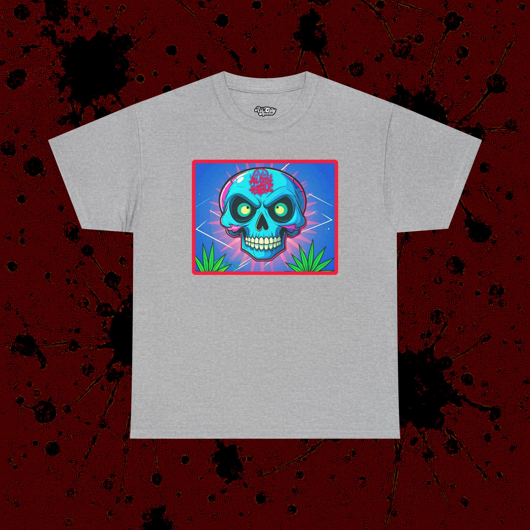 MONSTER9 Unisex Heavy Cotton Tee | Cool Casual Wear, Perfect for Horror Fans, Gift for Kids, Unique Graphic T-Shirt, Fun Dark Theme - Image 12