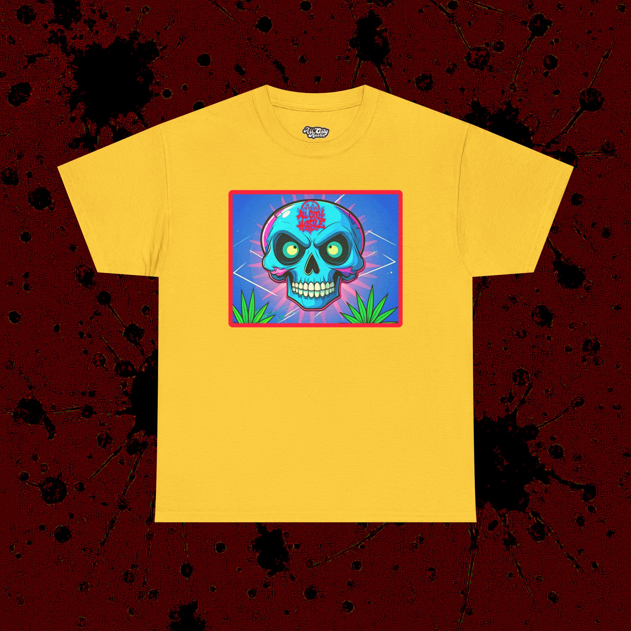 MONSTER9 Unisex Heavy Cotton Tee | Cool Casual Wear, Perfect for Horror Fans, Gift for Kids, Unique Graphic T-Shirt, Fun Dark Theme - Image 14