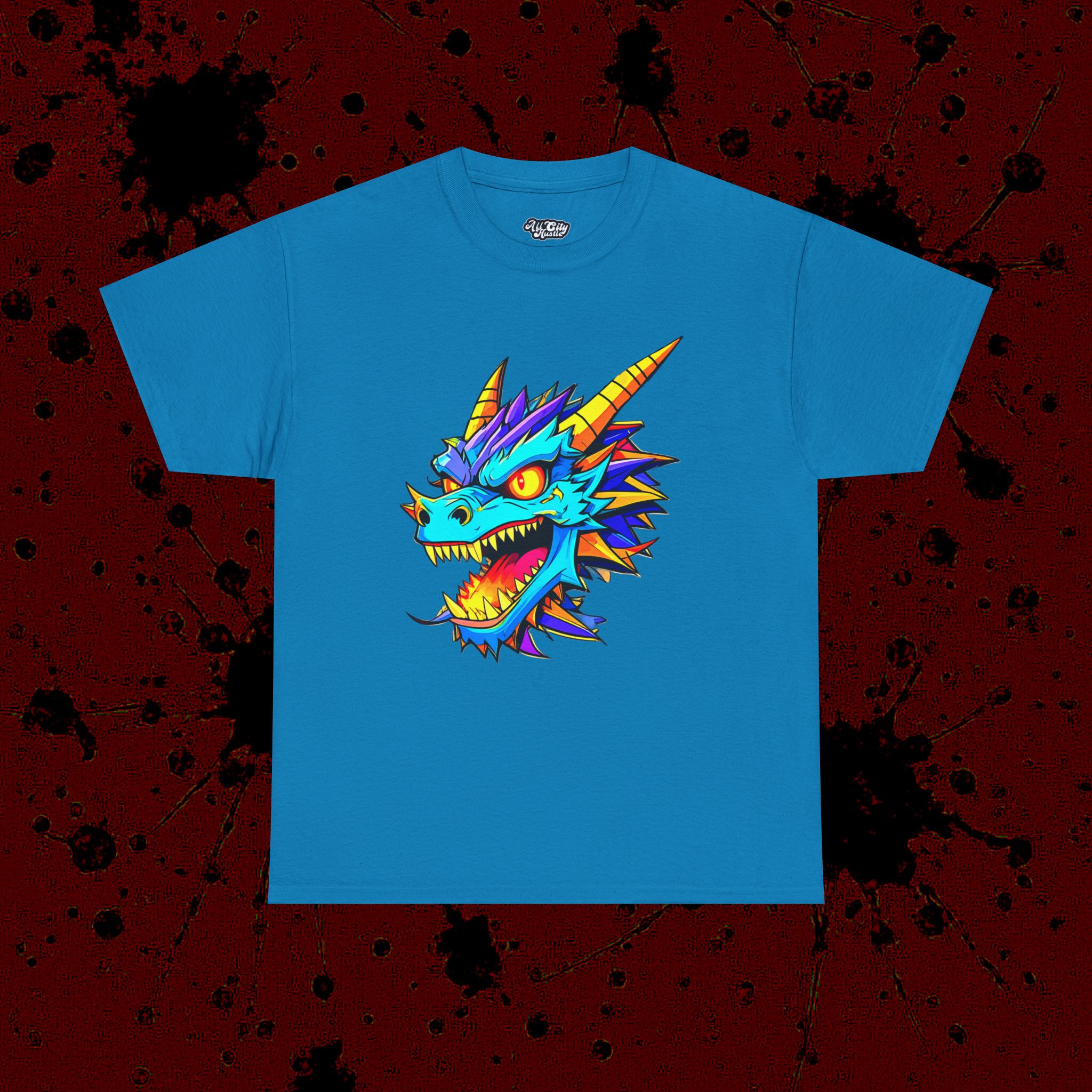 MONSTER4 Unisex Heavy Cotton Tee | Cool Casual Wear, Perfect for Horror Fans, Gift for Kids, Unique Graphic T-Shirt, Fun Dark Theme - Image 13