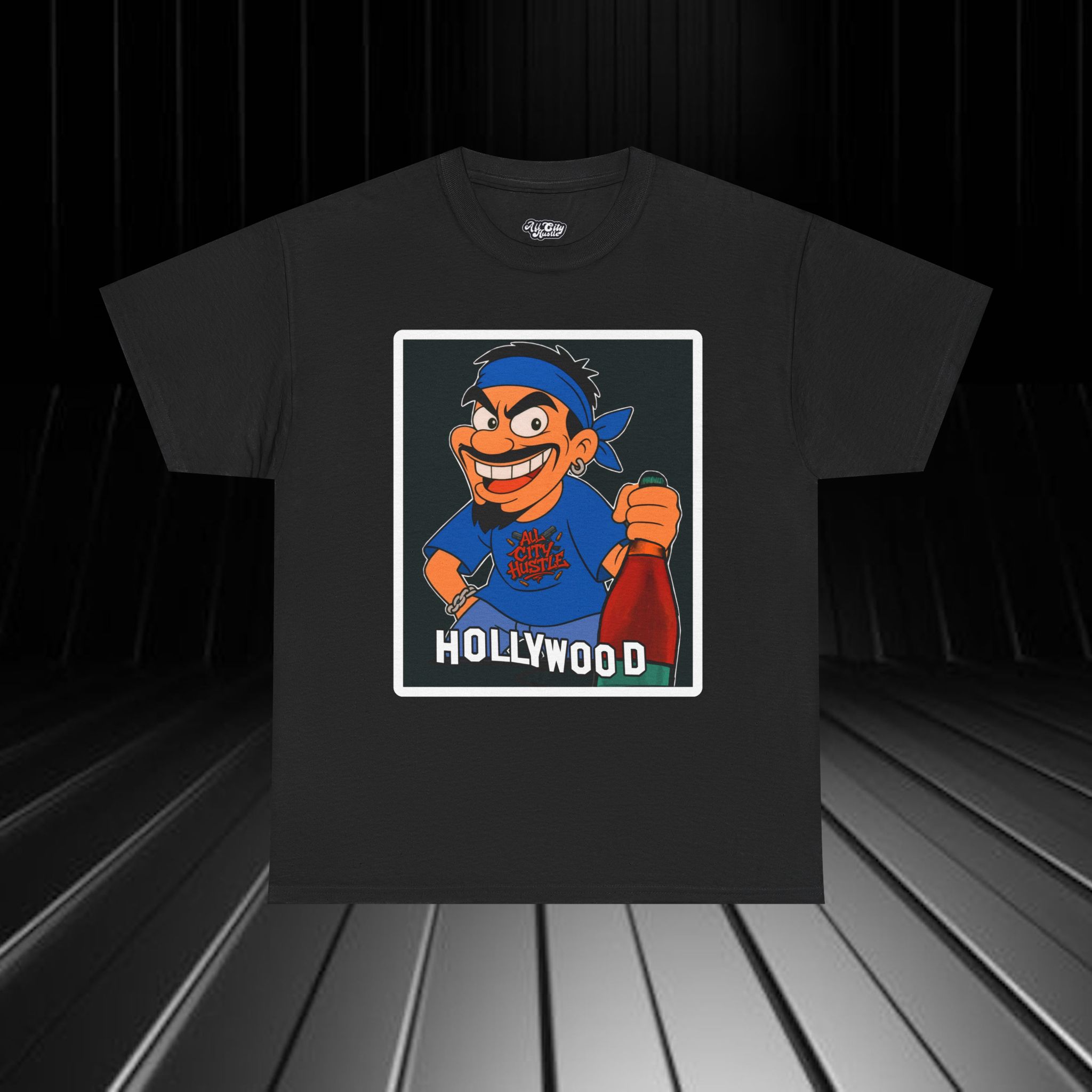 GANGSTER23 City Hood Inspired Unisex Heavy Cotton Tee, Graphic Tee for Comic Lovers, Casual Wear, Birthday Gift, Gift for Friends - Image 4