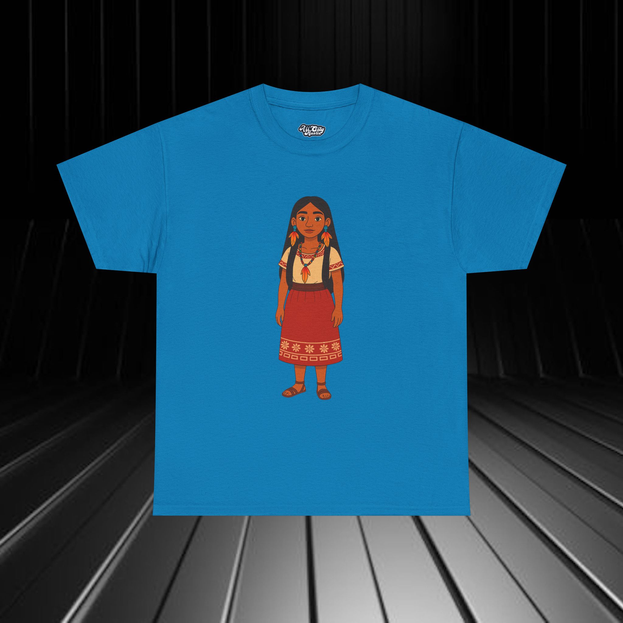 Copy of NATIVE7 Tribal Inspired Tee - Unisex Heavy Cotton Graphic T-Shirt, Casual Wear, Festival Apparel, Unique Gift, Outdoor Enthusiast, Native Culture - Image 9