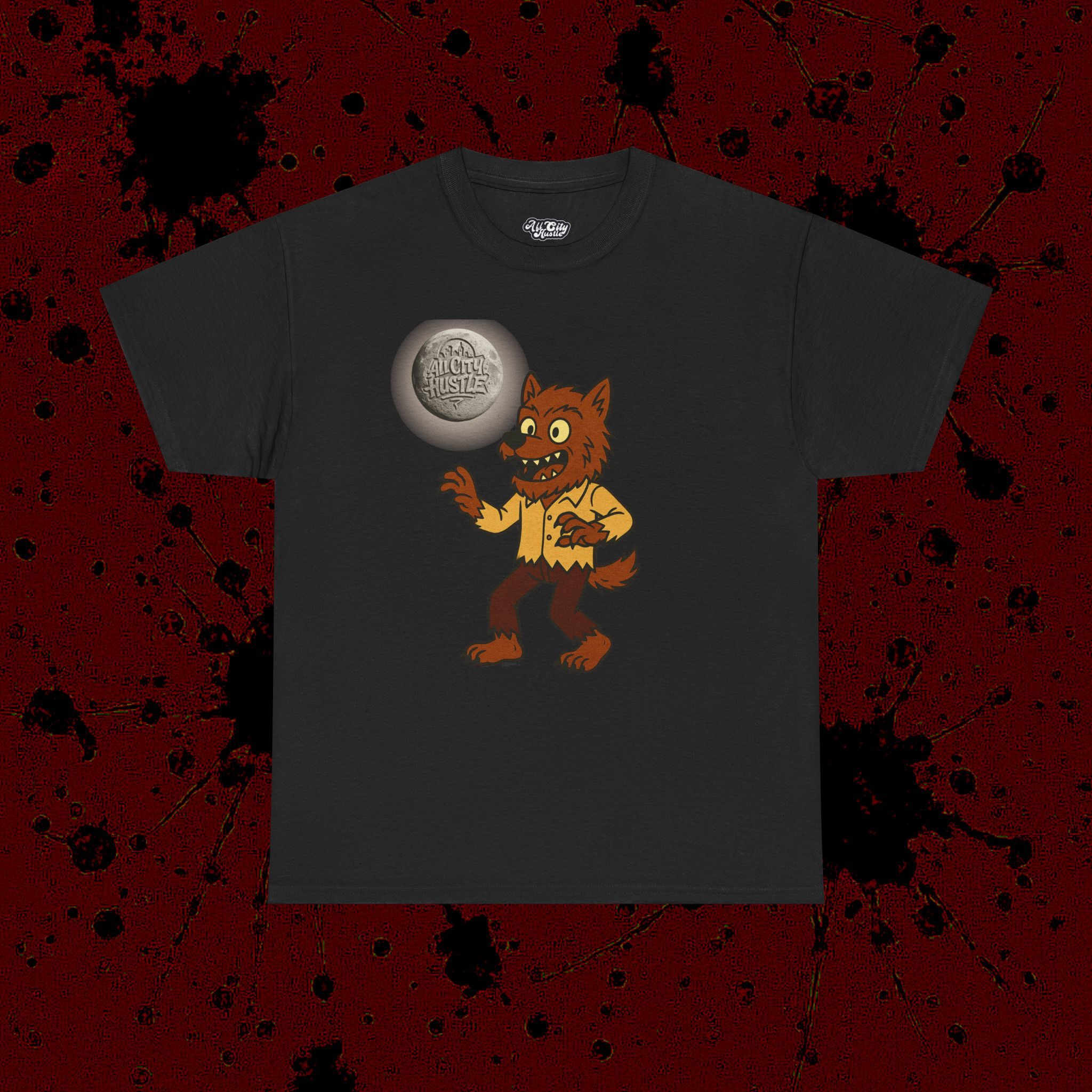 MONSTER8 Unisex Heavy Cotton Tee | Cool Casual Wear, Perfect for Horror Fans, Gift for Kids, Unique Graphic T-Shirt, Fun Dark Theme - Image 4