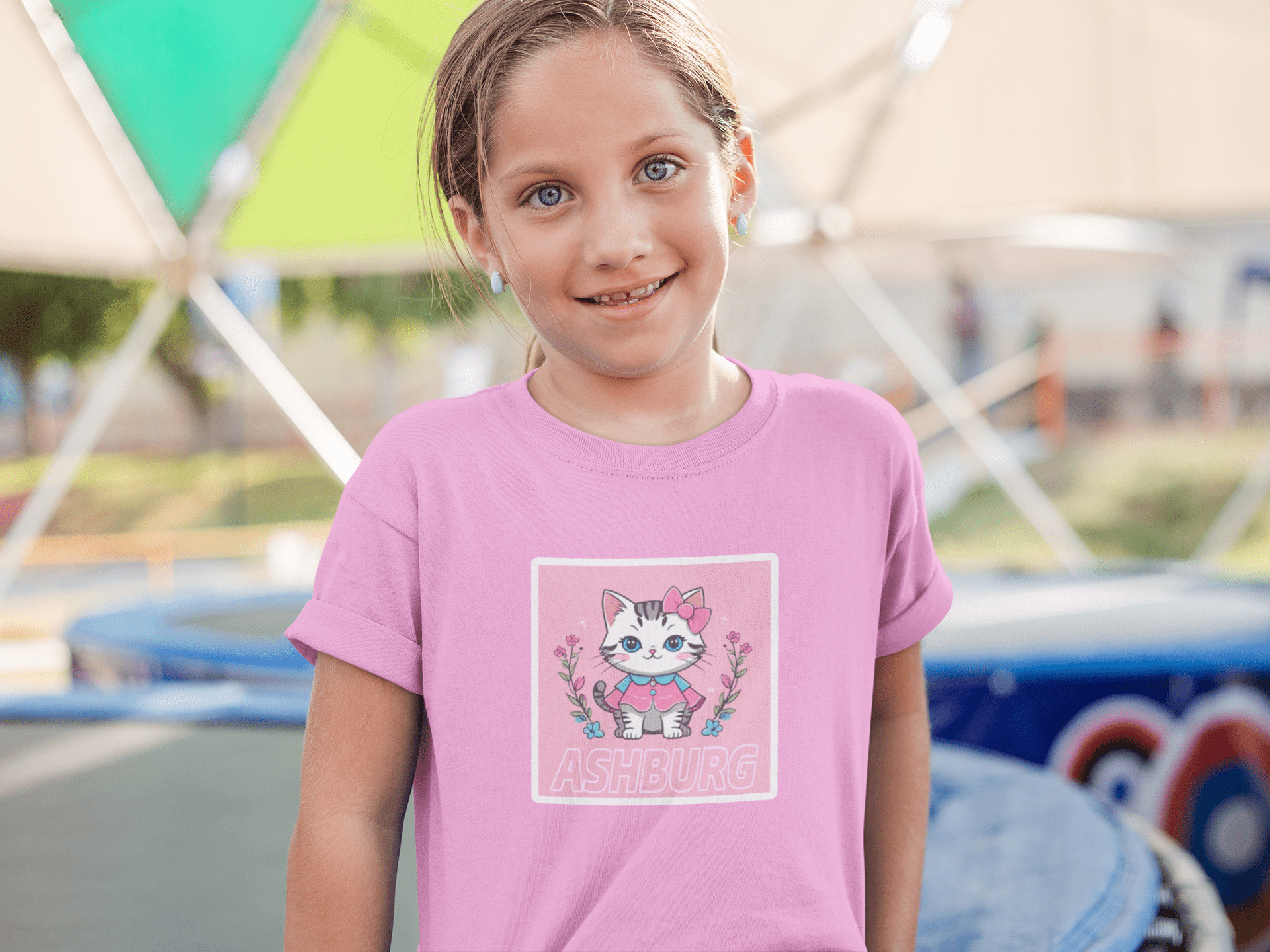 ASHBURG TODDLER58 Cute Toddler Short Sleeve Tee with KIDS Design, Kids T-Shirt, Play Shirt, Cartoon Tee,Gift for All Occasions, Funtime Apparel