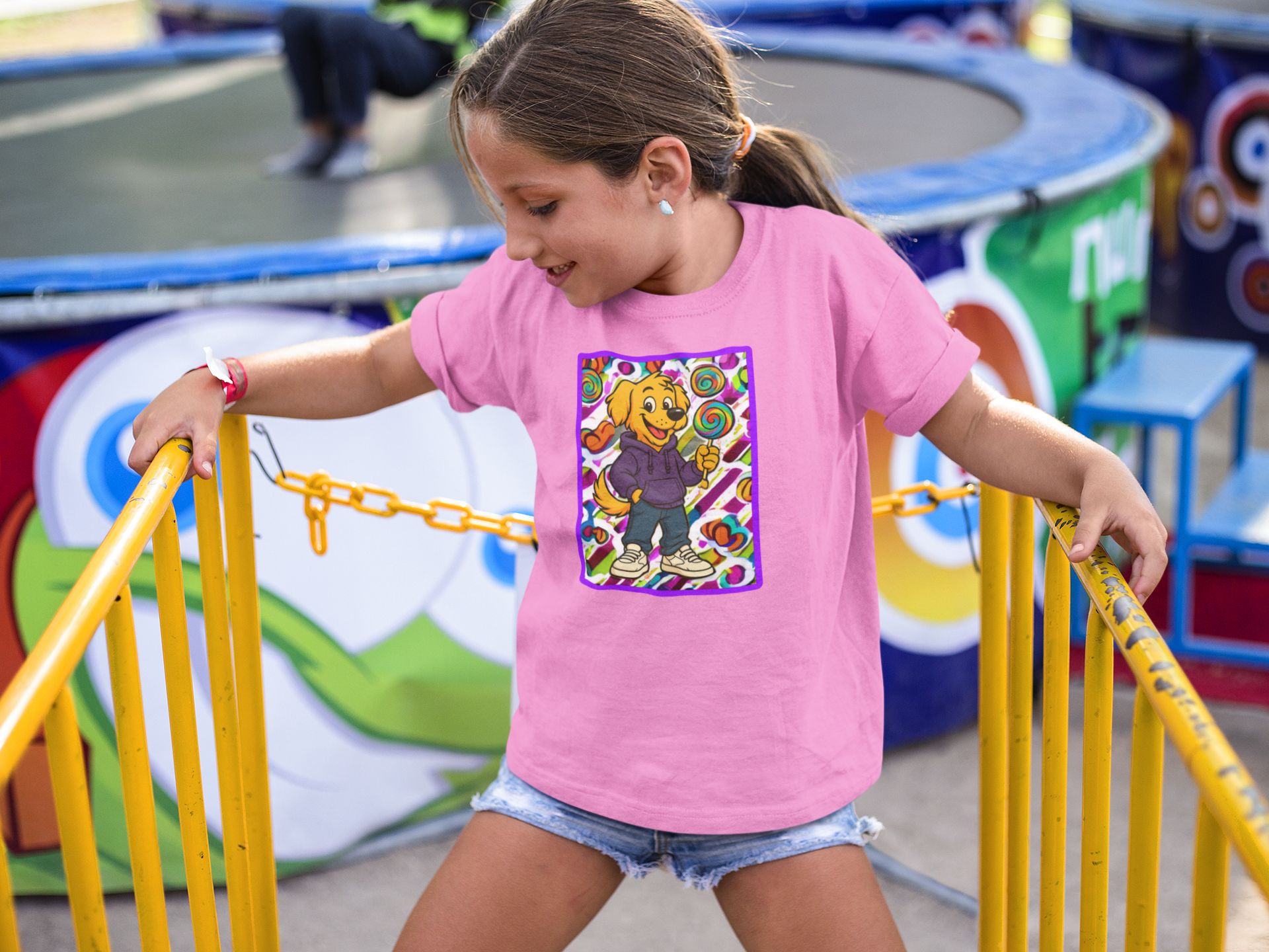 ASHBURG TODDLER89 Cute Toddler Short Sleeve Tee with KIDS Design, Kids T-Shirt, Play Shirt, Cartoon Tee,Gift for All Occasions, Funtime Apparel