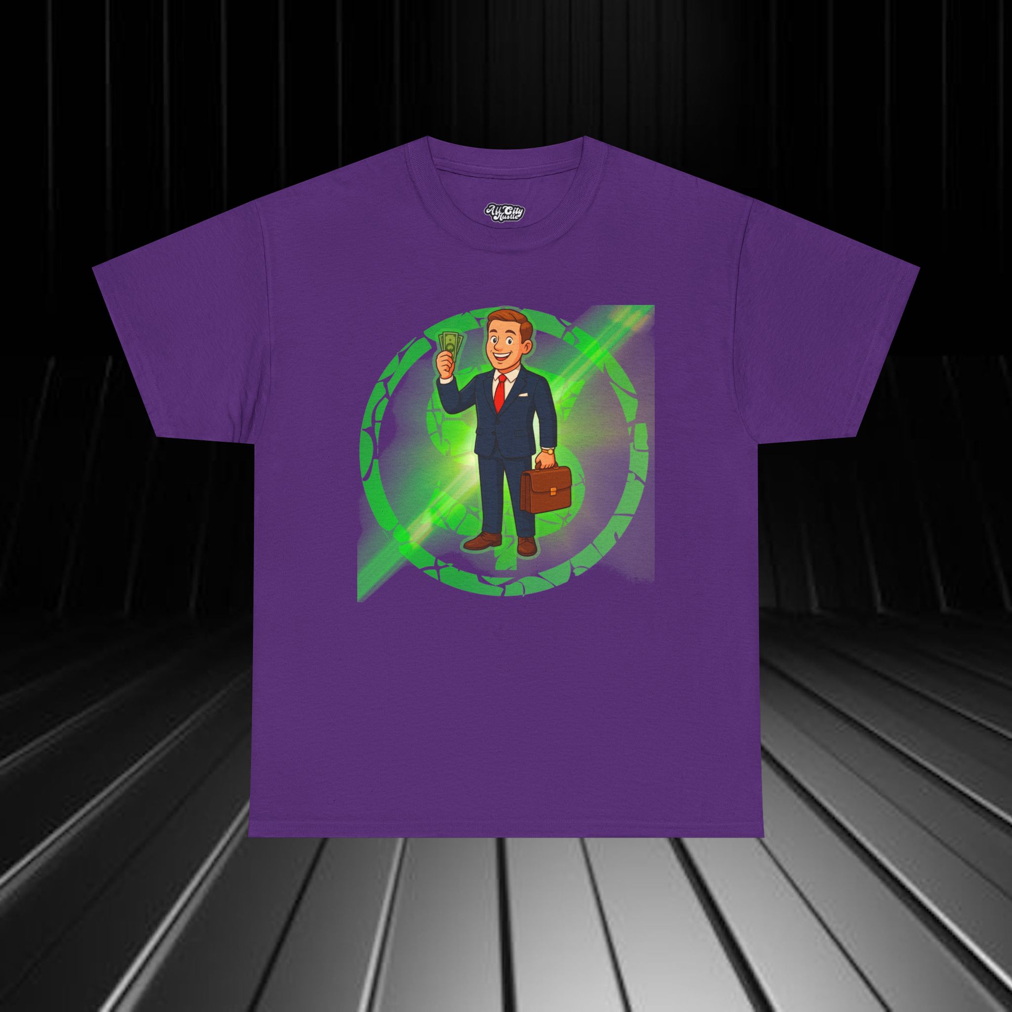 MEN3 City life Inspired Unisex Heavy Cotton Tee, Life Success Graphic Tee for Comic Lovers, Casual Wear, Birthday Gift, Gift for Friends - Image 3