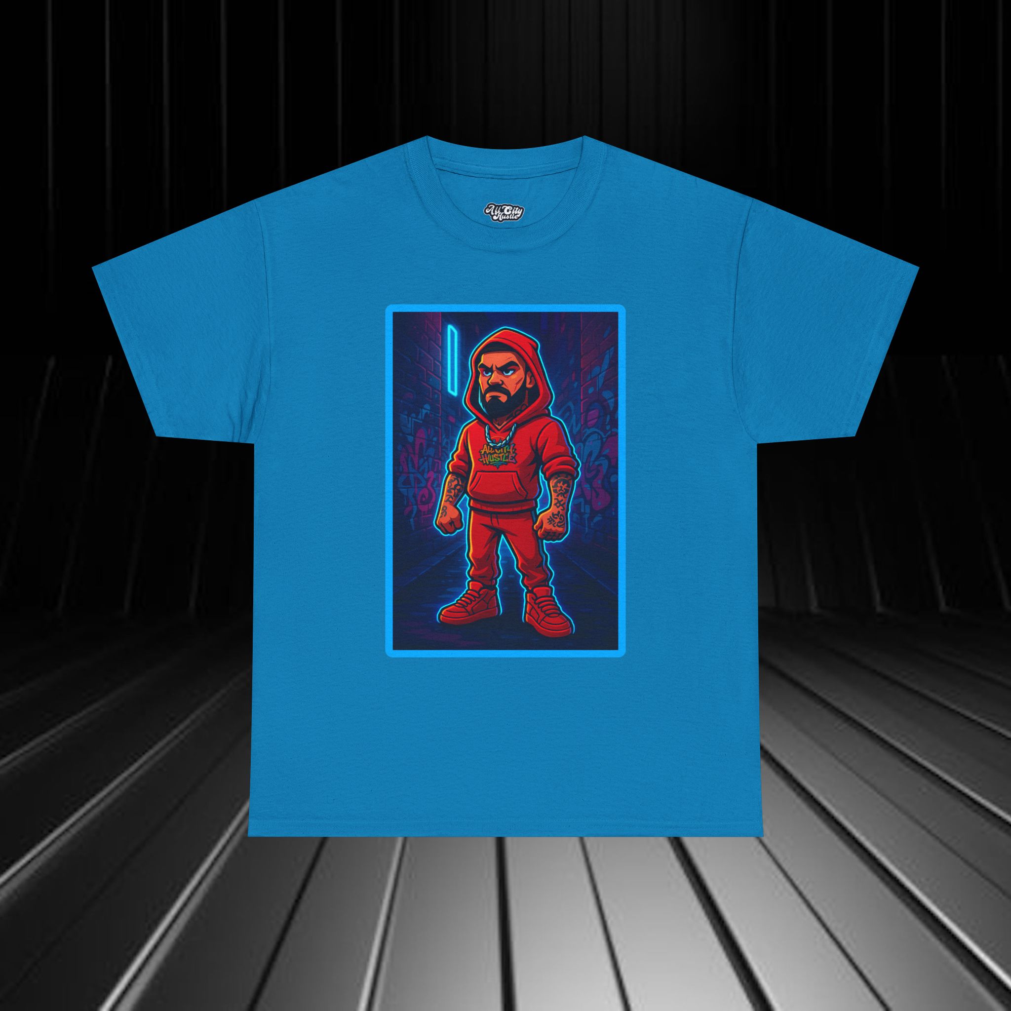 GANGSTER36 City Hood Inspired Unisex Heavy Cotton Tee, Graphic Tee for Comic Lovers, Casual Wear, Birthday Gift, Gift for Friends - Image 13