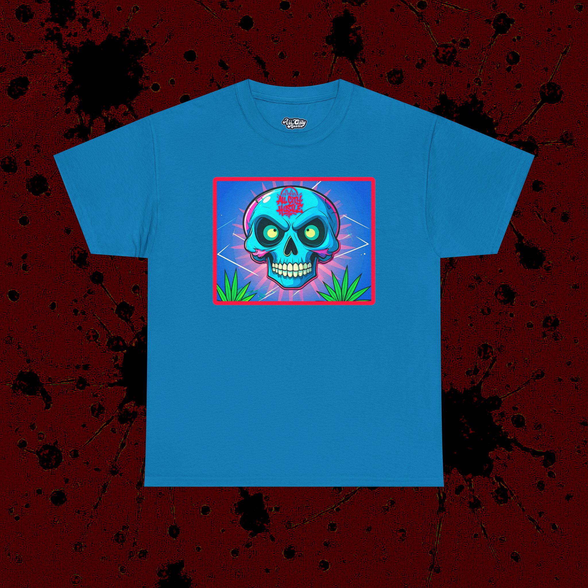 MONSTER9 Unisex Heavy Cotton Tee | Cool Casual Wear, Perfect for Horror Fans, Gift for Kids, Unique Graphic T-Shirt, Fun Dark Theme - Image 13