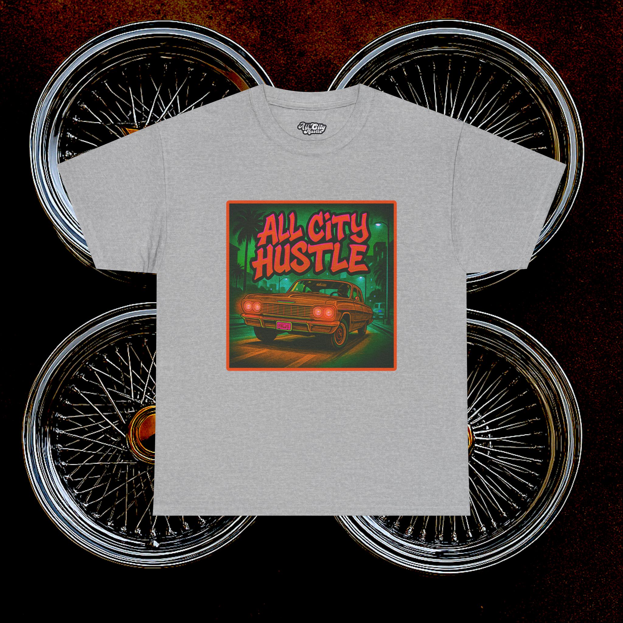 ACHLOWRIDER33 - 2 Sided Graphic Tee | Unisex Heavy Cotton Tee for Lowrider Lovers, Gifts, Retro Old School Vibes, Summer Wear, Casual Car Show Fashion - Image 34
