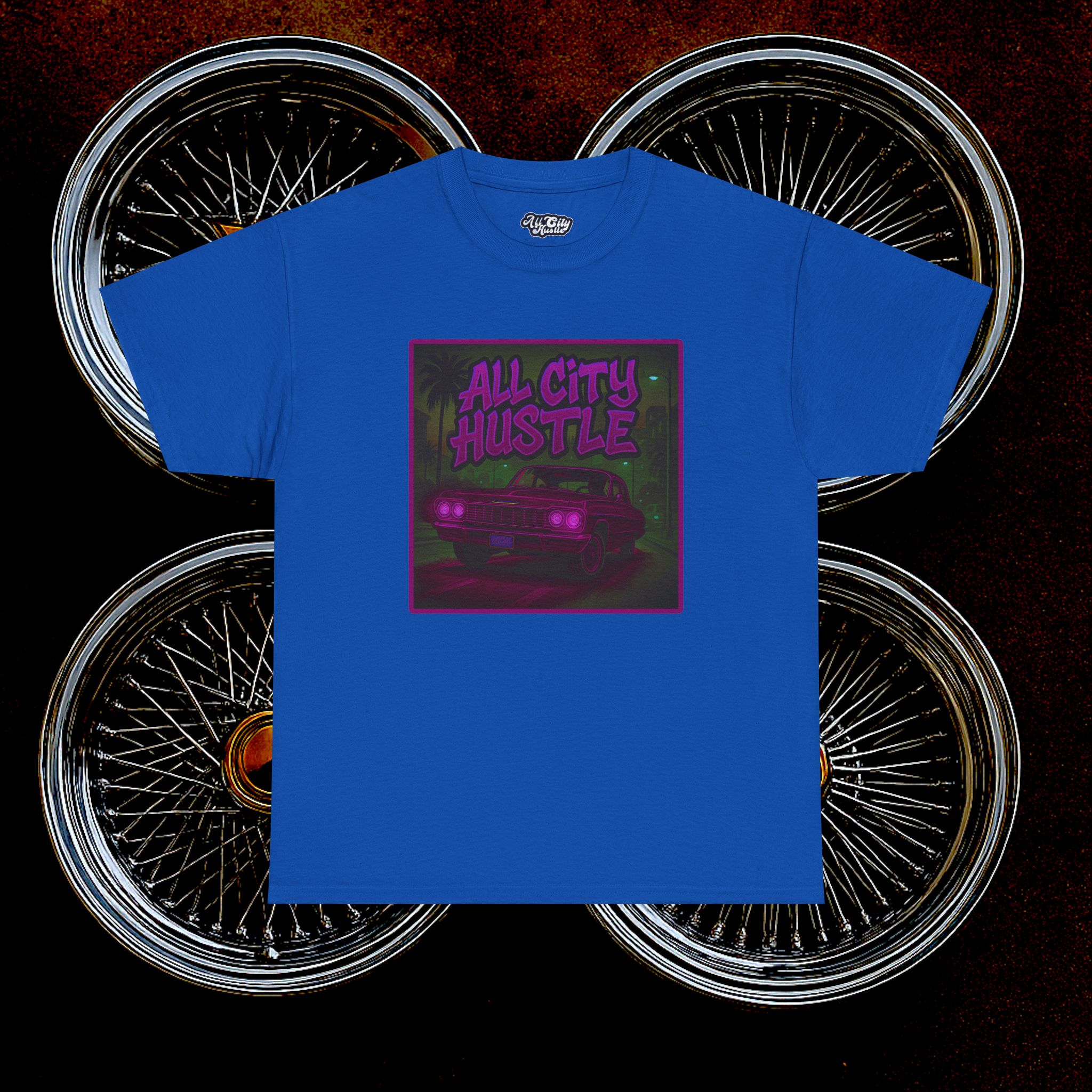 ACHLOWRIDER10 - 2 Sided Graphic Tee | Unisex Heavy Cotton Tee for Lowrider Lovers, Gifts, Retro Old School Vibes, Summer Wear, Casual Car Show Fashion - Image 37