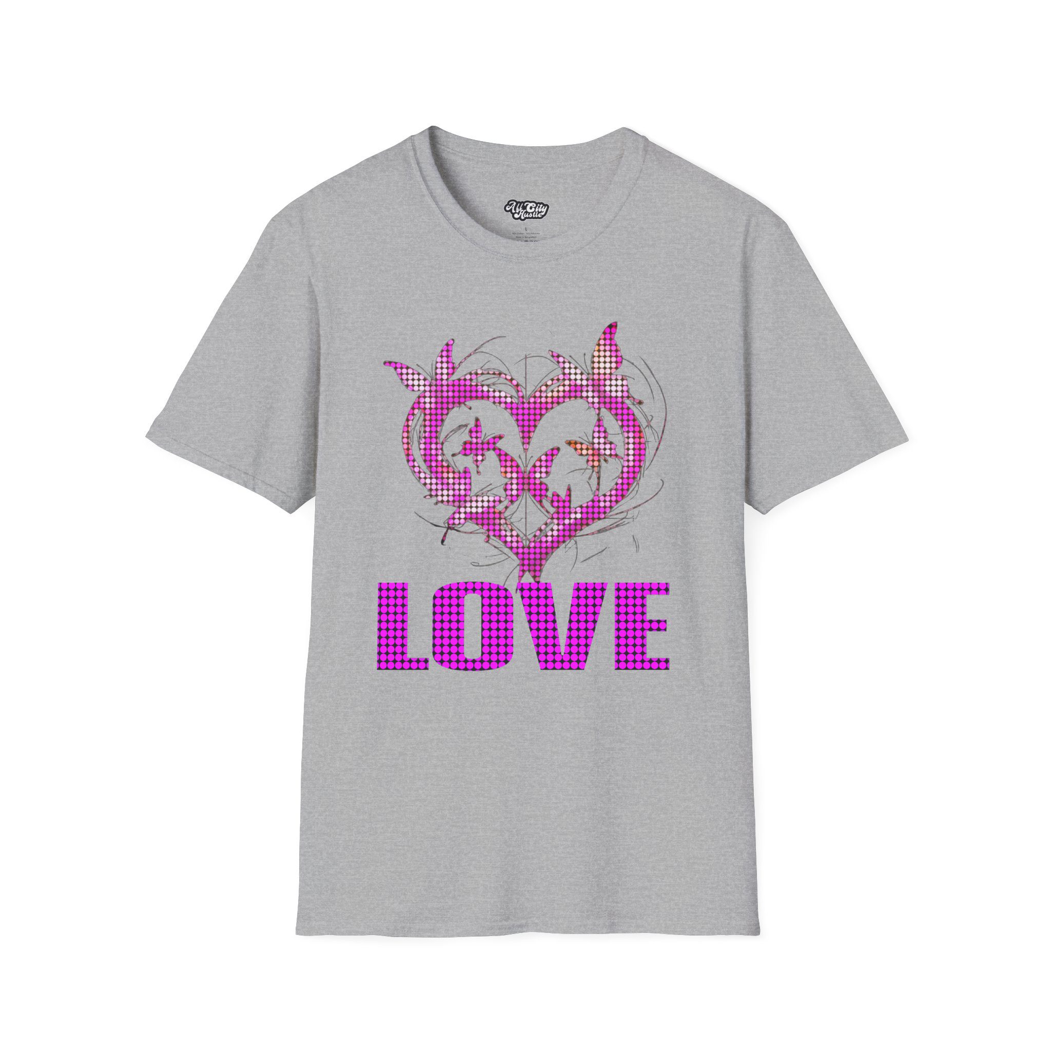 Romantic Heart Love ART1 T-Shirt | Cute Graphic Tee for Couples, Gifts for Her, Valentine's Day, Anniversary, Everyday Wear - Image 6