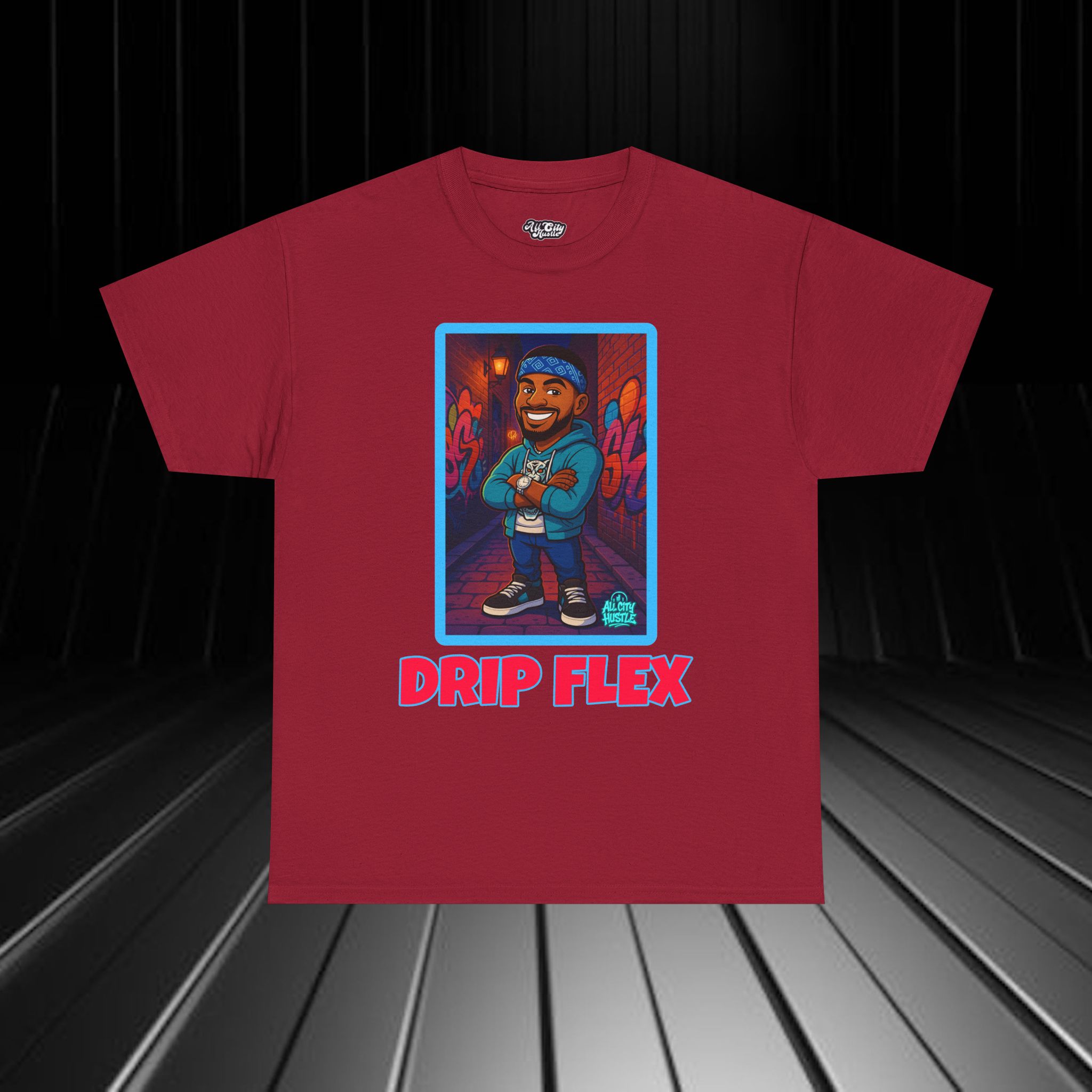 GANGSTER25 City Hood Inspired Unisex Heavy Cotton Tee, Graphic Tee for Comic Lovers, Casual Wear, Birthday Gift, Gift for Friends - Image 2