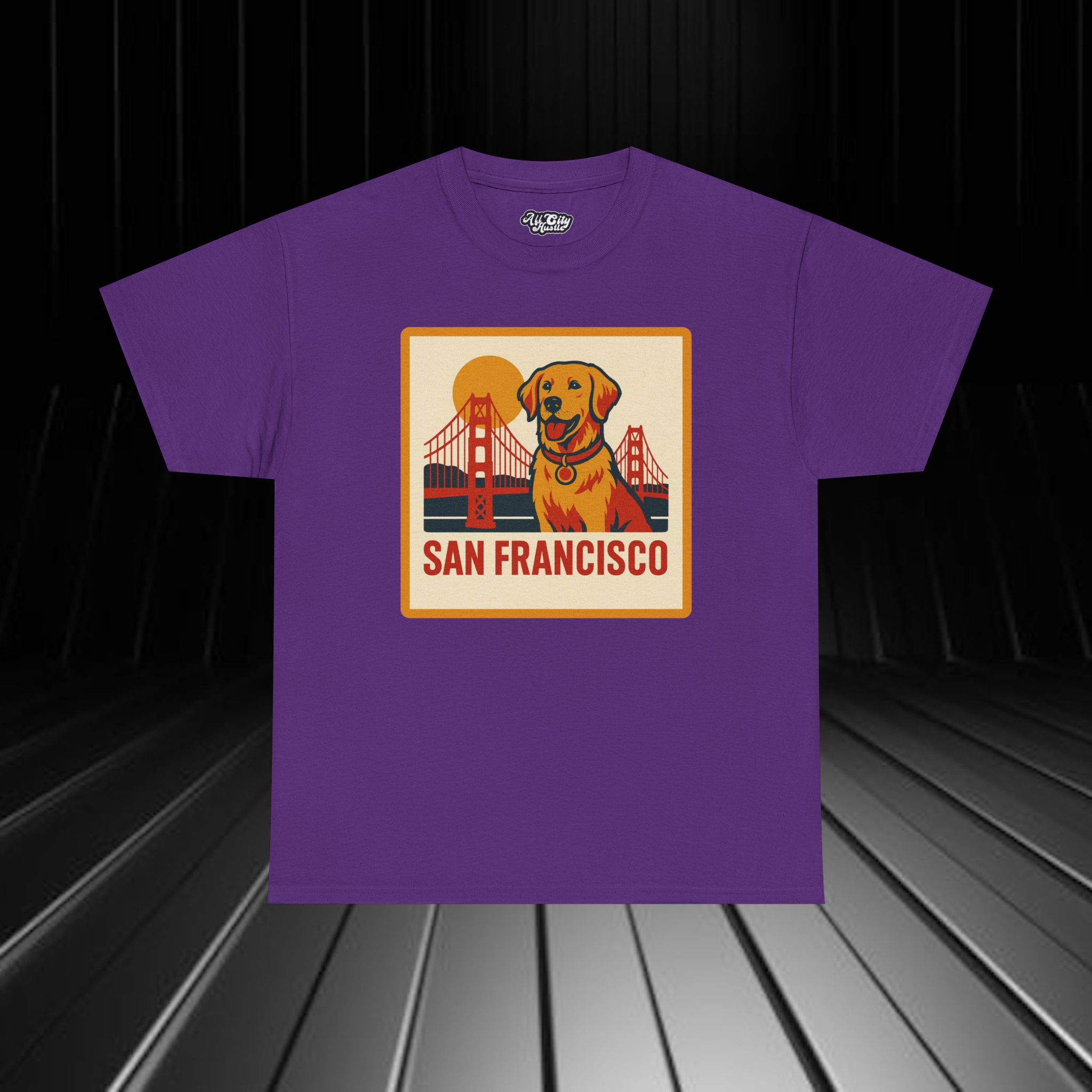 ACHSANFRANCISCO2 San Fran Unisex Heavy Cotton Tee, Vintage SF Shirt, California T-Shirt, Beachwear, Summer Casual Tee Shirt - Image 3