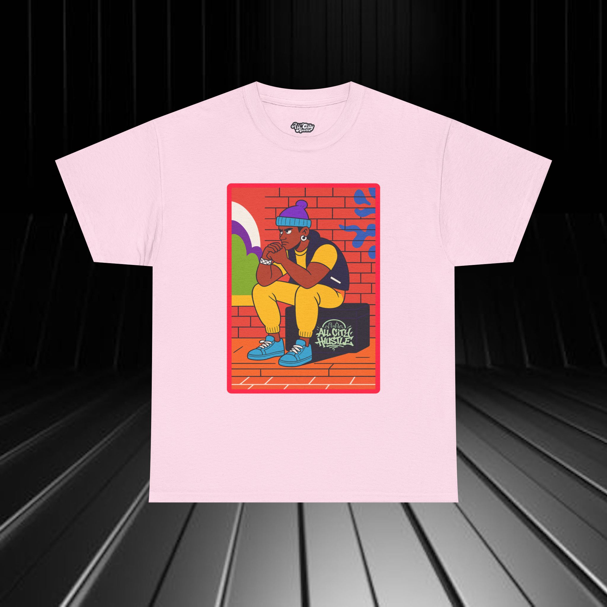 GANGSTER27 City Hood Inspired Unisex Heavy Cotton Tee, Graphic Tee for Comic Lovers, Casual Wear, Birthday Gift, Gift for Friends - Image 7