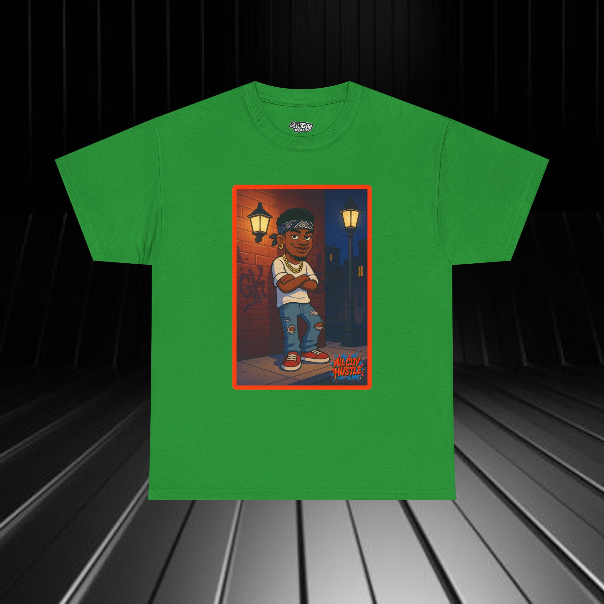 GANGSTER32 City Hood Inspired Unisex Heavy Cotton Tee, Graphic Tee for Comic Lovers, Casual Wear, Birthday Gift, Gift for Friends - Image 5