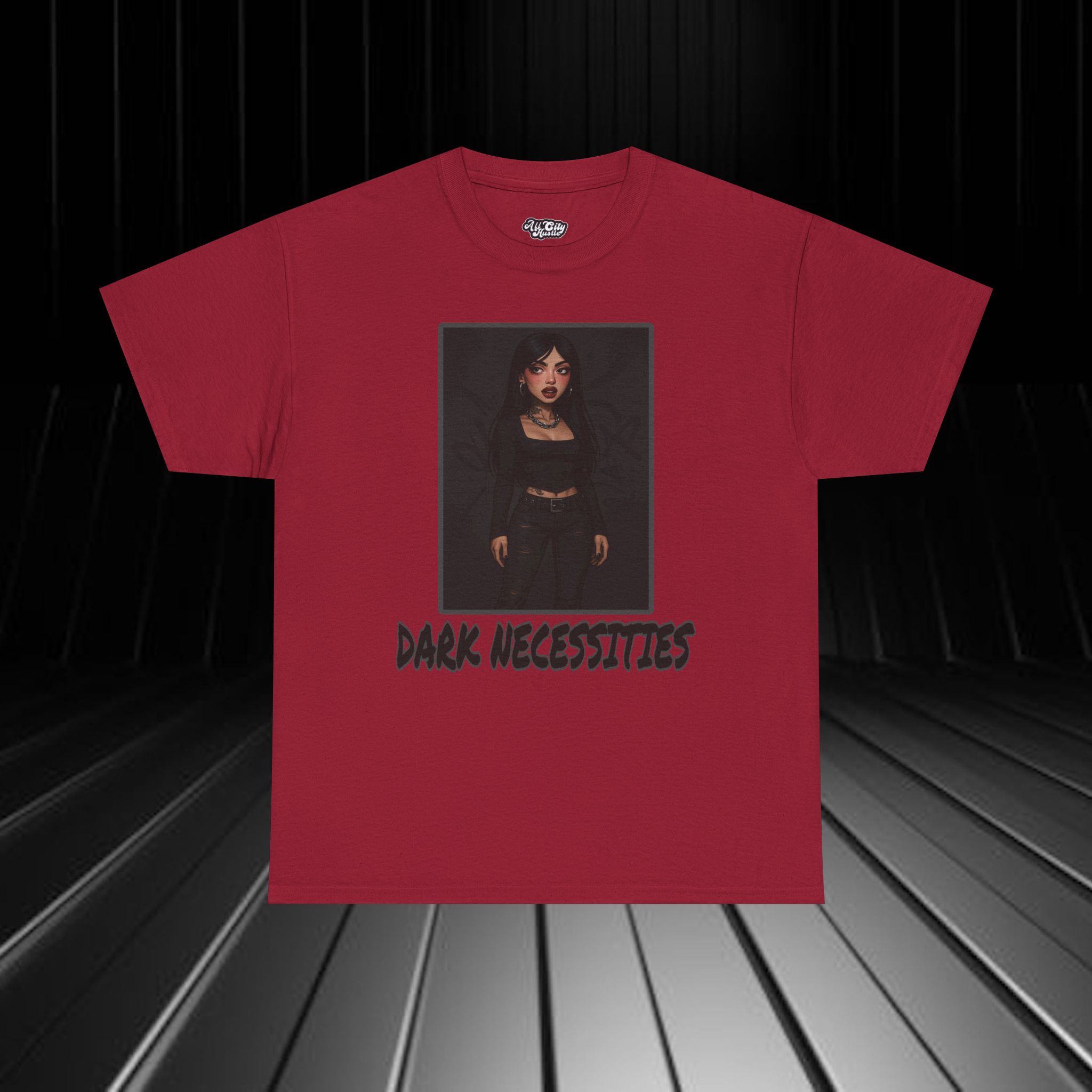 DARK22 Evil Cute Graphic Tee, Unisex Cotton Tee, Trendy T-Shirt, Casual Wear, Gift for Anyone, Dark Apparel - Image 2