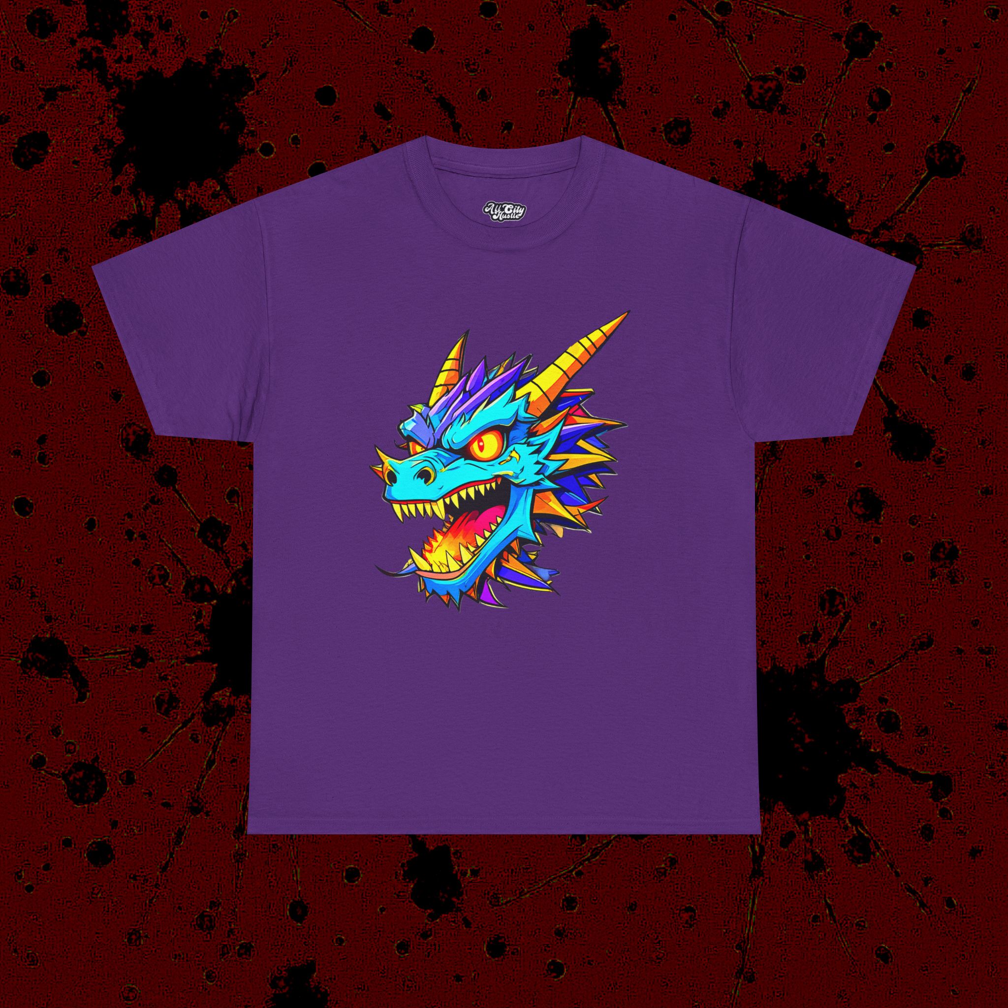 MONSTER4 Unisex Heavy Cotton Tee | Cool Casual Wear, Perfect for Horror Fans, Gift for Kids, Unique Graphic T-Shirt, Fun Dark Theme - Image 3