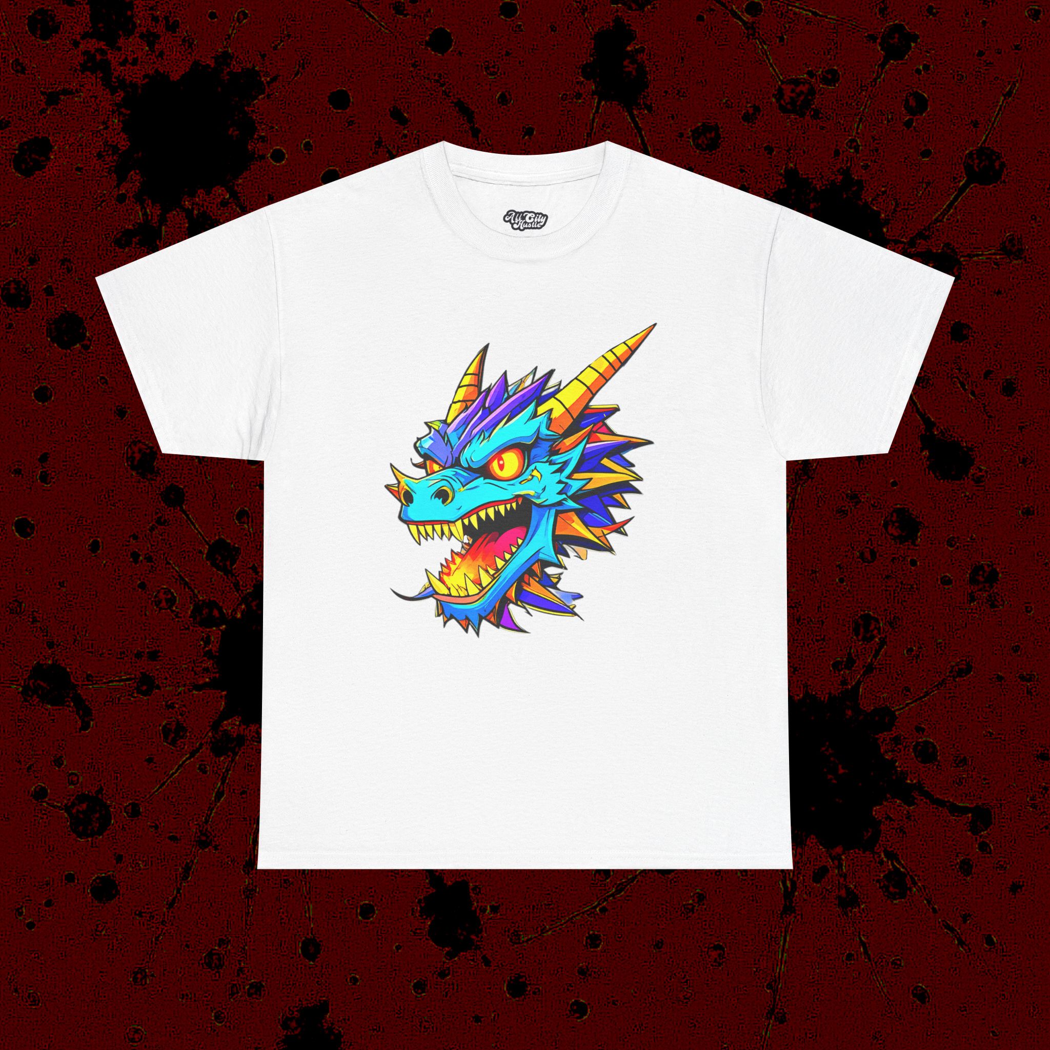 MONSTER4 Unisex Heavy Cotton Tee | Cool Casual Wear, Perfect for Horror Fans, Gift for Kids, Unique Graphic T-Shirt, Fun Dark Theme - Image 11