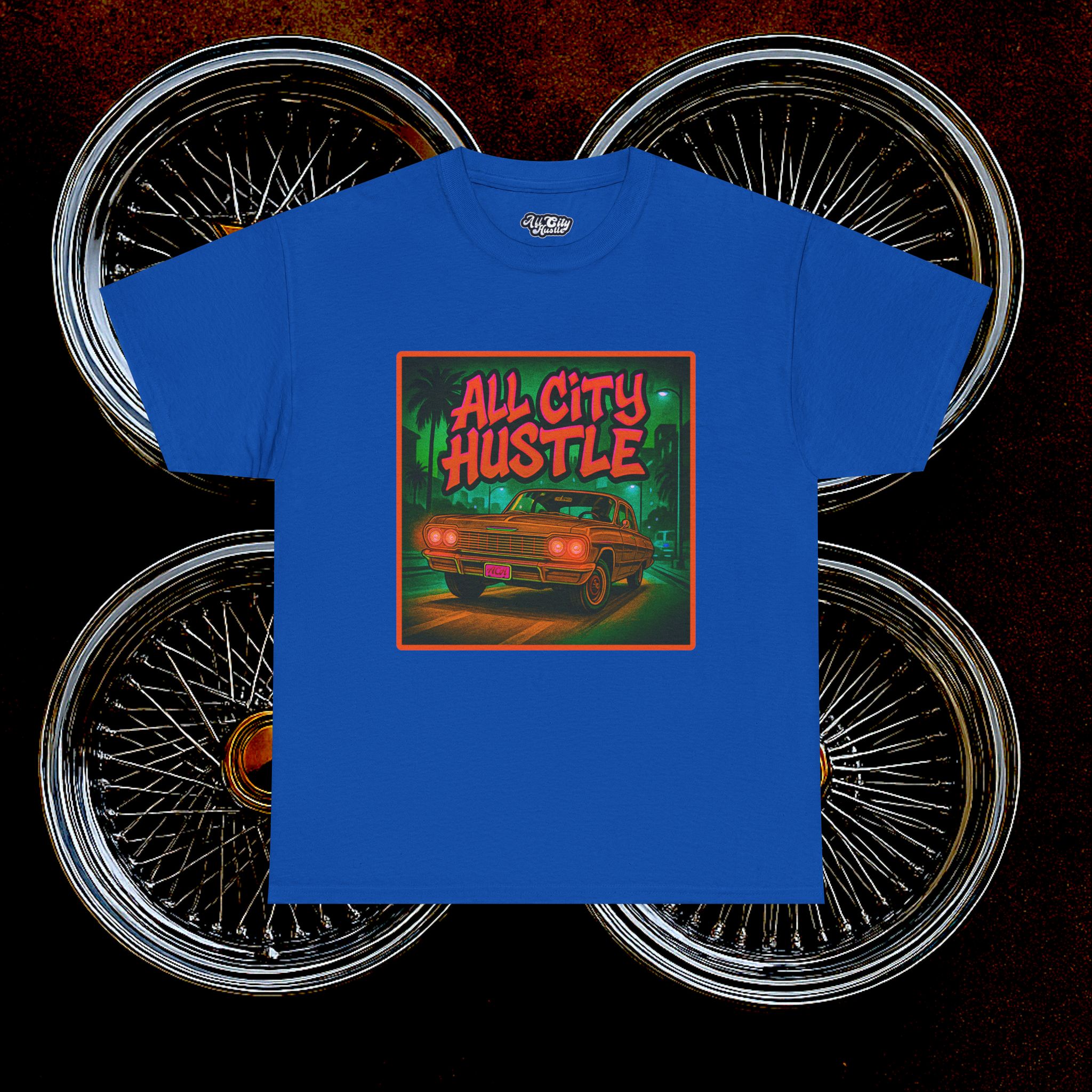 ACHLOWRIDER33 - 2 Sided Graphic Tee | Unisex Heavy Cotton Tee for Lowrider Lovers, Gifts, Retro Old School Vibes, Summer Wear, Casual Car Show Fashion - Image 37