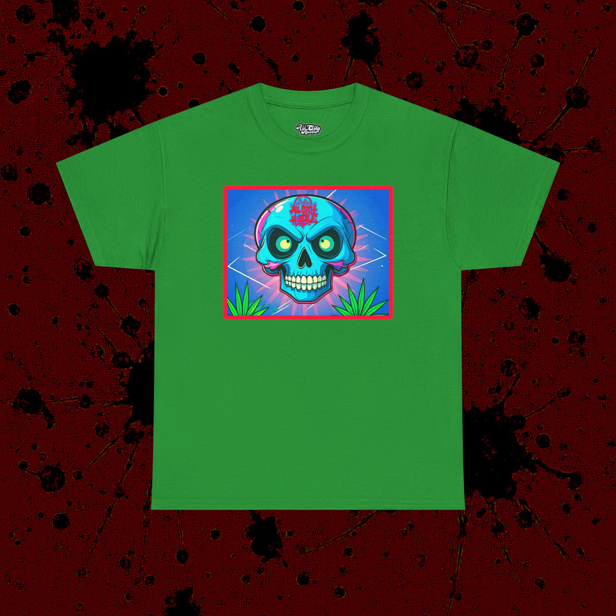 MONSTER9 Unisex Heavy Cotton Tee | Cool Casual Wear, Perfect for Horror Fans, Gift for Kids, Unique Graphic T-Shirt, Fun Dark Theme - Image 5