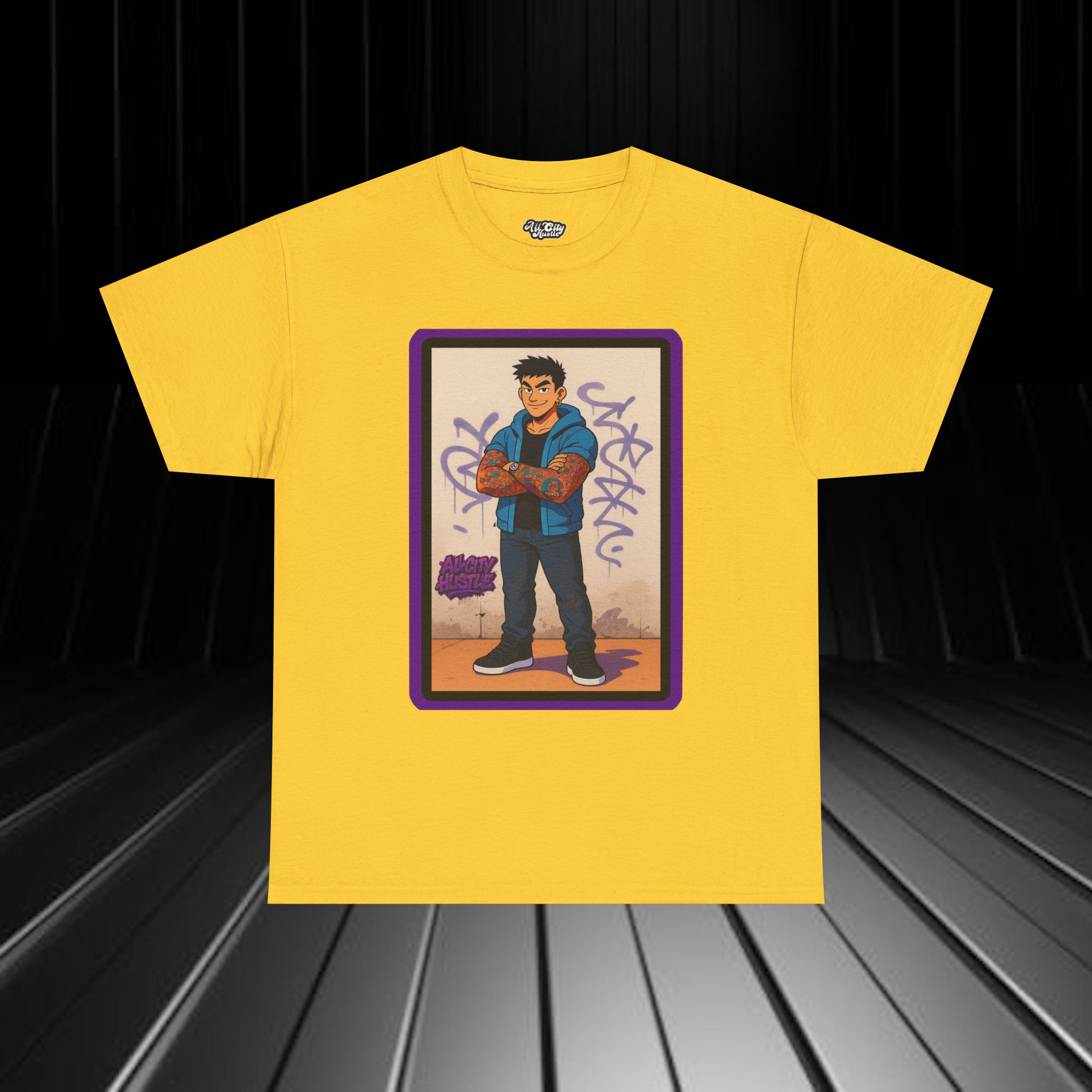 MEN4 City life Inspired Unisex Heavy Cotton Tee, Life Success Graphic Tee for Comic Lovers, Casual Wear, Birthday Gift, Gift for Friends - Image 14