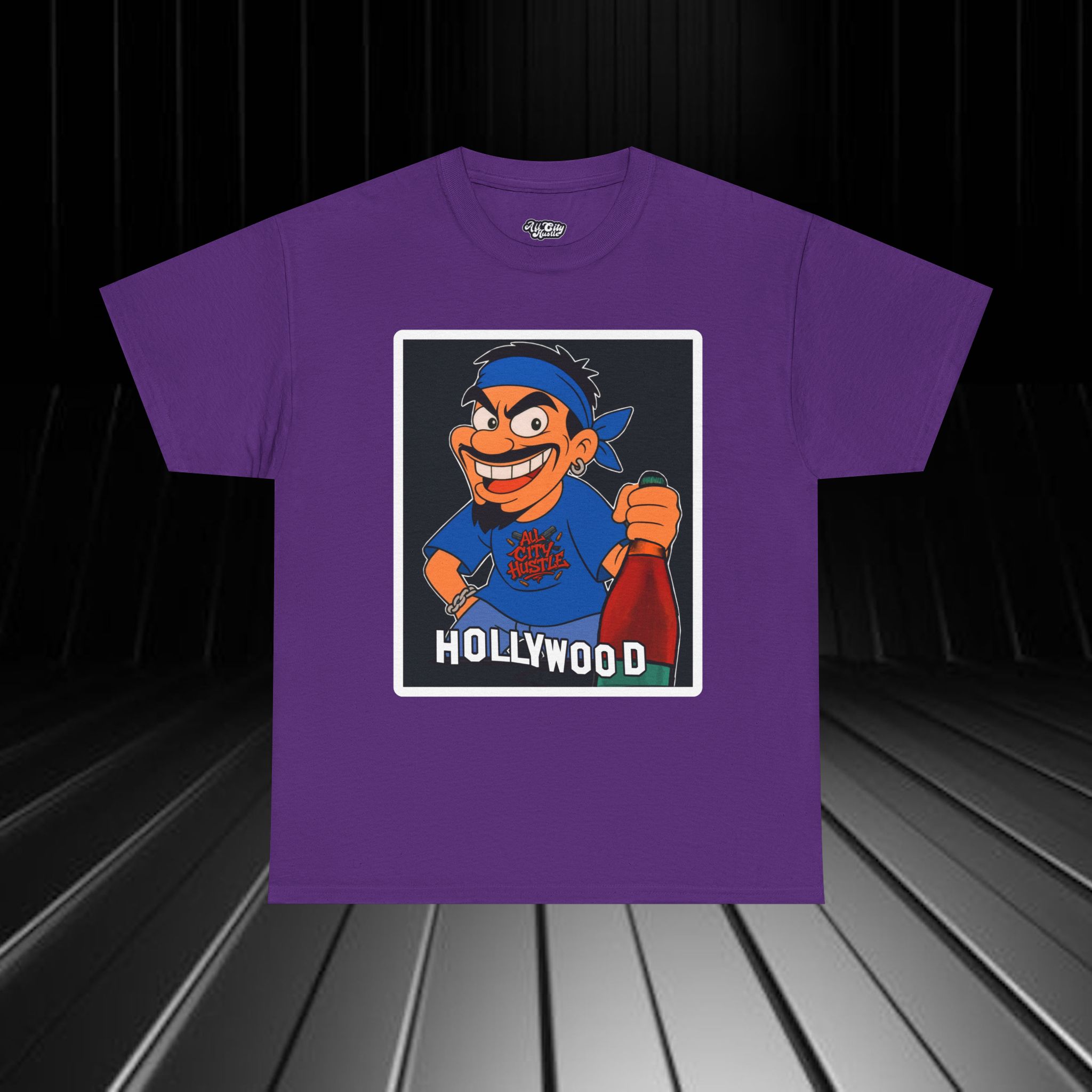 GANGSTER23 City Hood Inspired Unisex Heavy Cotton Tee, Graphic Tee for Comic Lovers, Casual Wear, Birthday Gift, Gift for Friends - Image 3