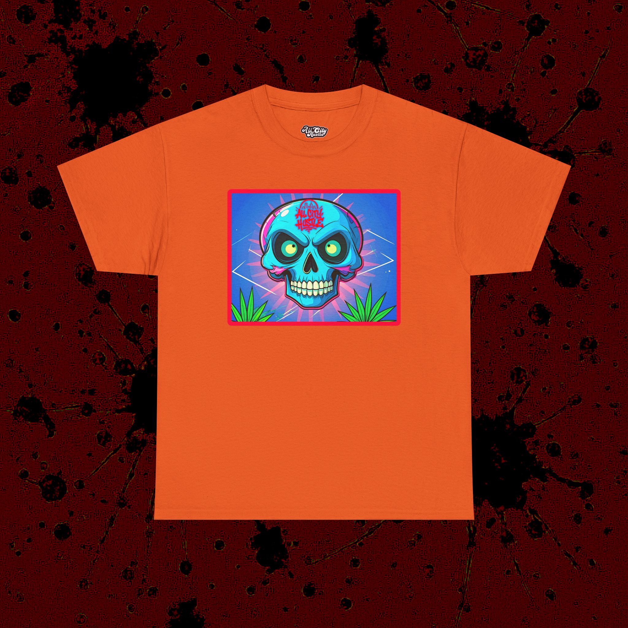 MONSTER9 Unisex Heavy Cotton Tee | Cool Casual Wear, Perfect for Horror Fans, Gift for Kids, Unique Graphic T-Shirt, Fun Dark Theme - Image 6