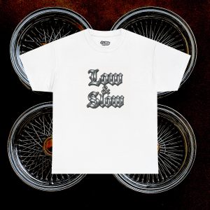 ACHLOWRIDER14 -  2 Sided Graphic Tee | Unisex Heavy Cotton Tee for Lowrider Lovers, Gifts, Retro Old School Vibes, Summer Wear, Casual Car Show Fashion