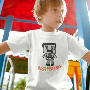 ASHBURG TODDLER1 Cute Toddler Short Sleeve Tee with KIDS Design, Kids T-Shirt, Play Shirt, Cartoon Tee,Gift for All Occasions, Funtime Apparel