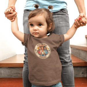 ASHBURG TODDLER23 Cute Toddler Short Sleeve Tee with KIDS Design, Kids T-Shirt, Play Shirt, Cartoon Tee,Gift for All Occasions, Funtime Apparel