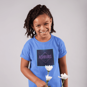 ASHBURG TODDLER62 Cute Toddler Short Sleeve Tee with KIDS Design, Kids T-Shirt, Play Shirt, Cartoon Tee,Gift for All Occasions, Funtime Apparel