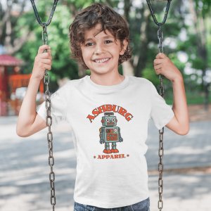 ASHBURG TODDLER64 Cute Toddler Short Sleeve Tee with KIDS Design, Kids T-Shirt, Play Shirt, Cartoon Tee,Gift for All Occasions, Funtime Apparel